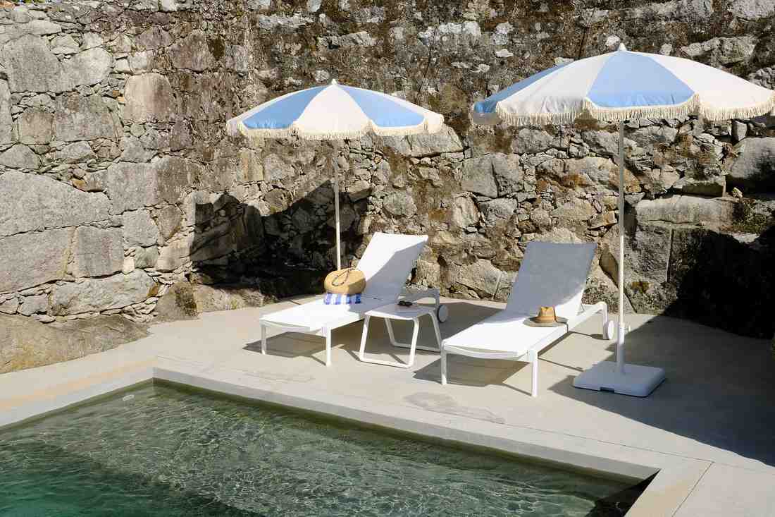 Restaurant — stone wall interior