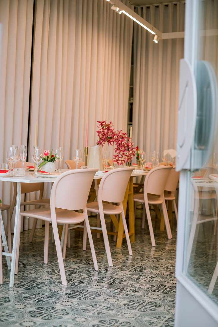 Restaurant — pink chairs